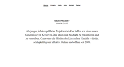 Desktop Screenshot of neueprojekt.de